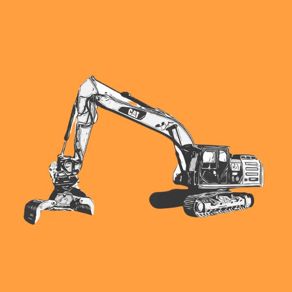 CAT 330 Kettenbagger mit Abbruchwerkzeug